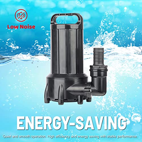 Image of OYO WATER 2000GPH Submersible Outdoor Inline Pond Pump | High Head Water Pump for Garden Waterfall Fountain Water Circulation for Koi Fish Pond