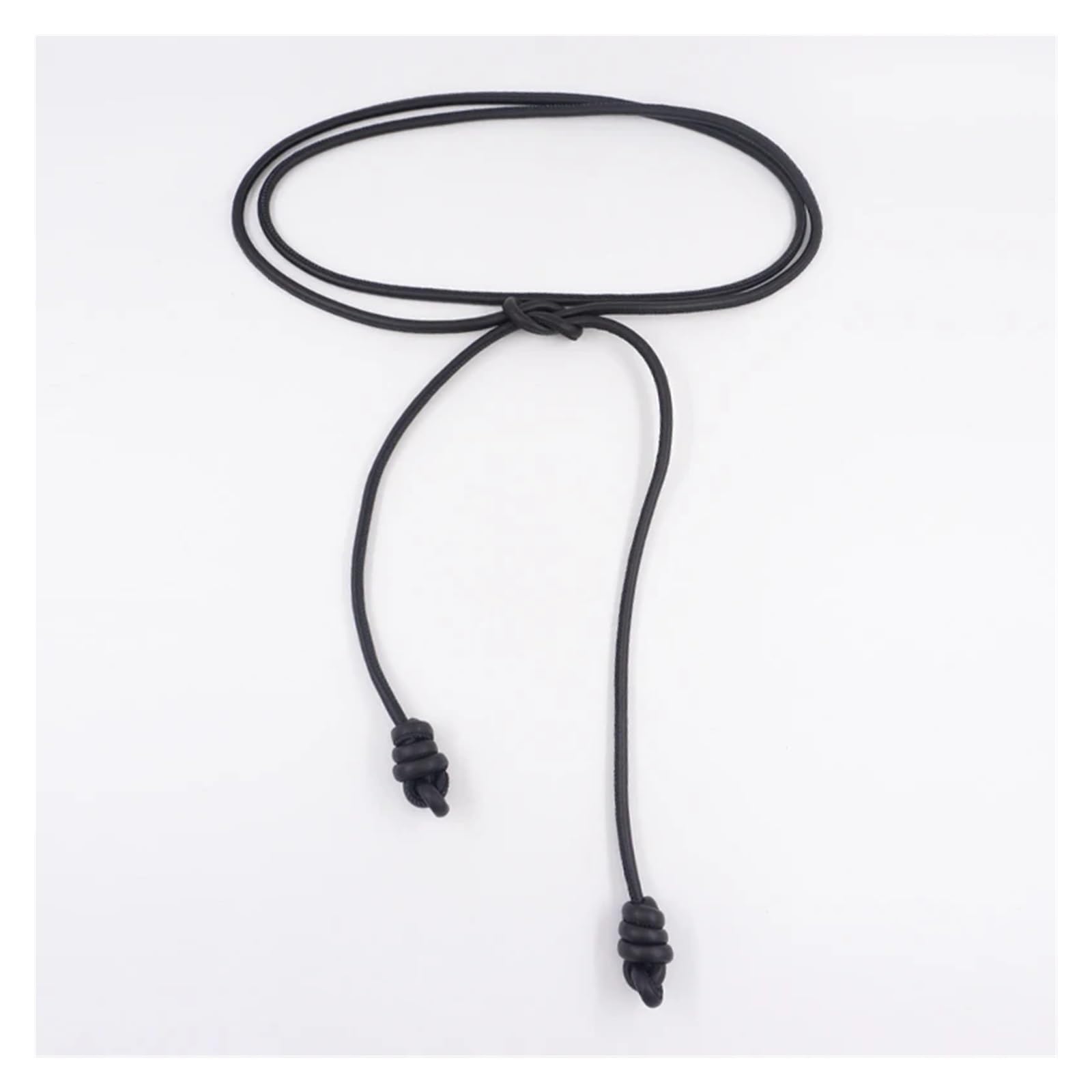 JHSDHYD Cinturón De Cuerda Extralargo Con Cuentas Cadena decorativa de cierre pequeño for mujer, cinturón fino redondo cuero moda, cuerda cintura con nudo piel oveja personalizada
