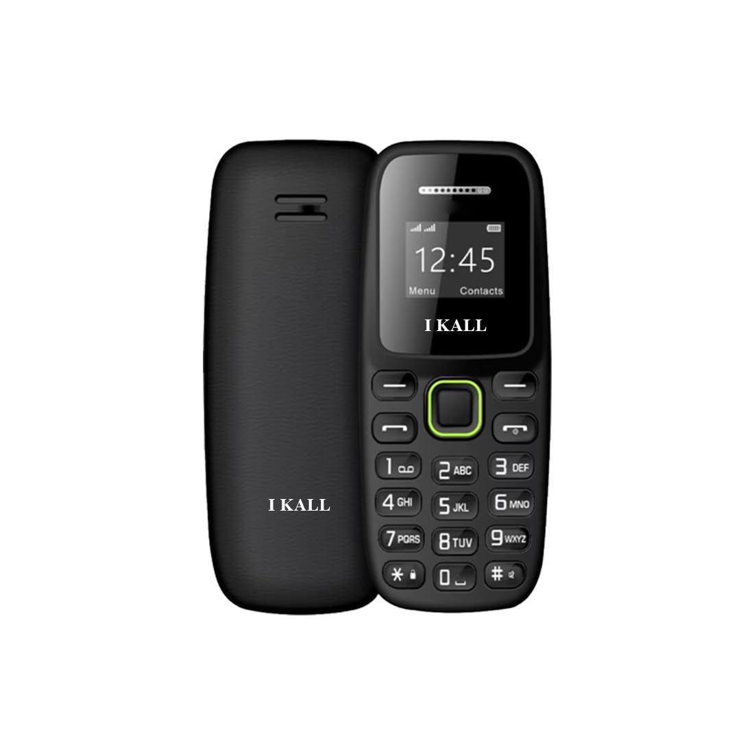 IKALL K32 Keypad Mobile (0.66-Inch Display, Dual SIM, 800mAh Battery, MP3 Player, Bluetooth) - Black