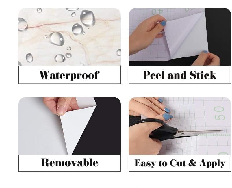 Image of TEKCOOL Self-Adhesive Kitchen Wallpaper Oil Proof and Waterproof Plain White Stickers Wallpaper for Hotel, Living Room, Bedroom, and Cafe Walls (60 X 200CM, Pack of 1)(Plain White)