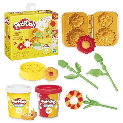 Play-Doh Sunflowers & Daisies Flower Toy, Kids Arts & Crafts Kit, Gifts for Girls & Boys 3+