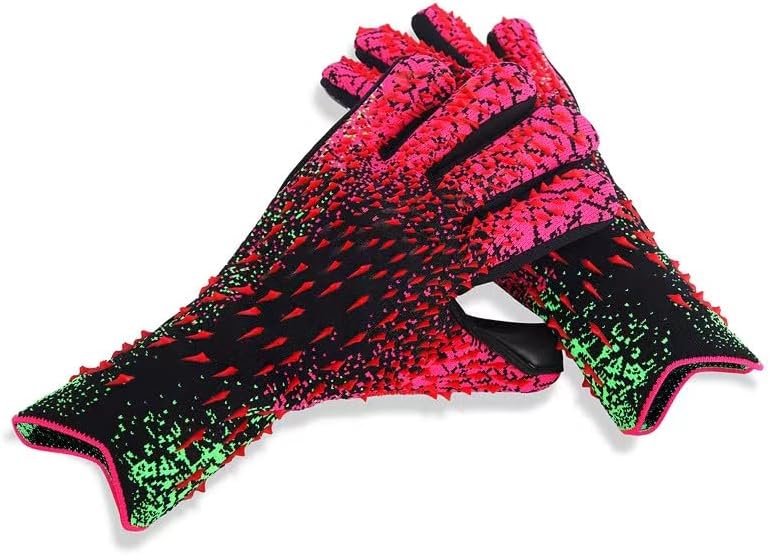 Miniatura 3 de Ecqizer Guantes de portero de fútbol, guantes de portero de fútbol con agarre definitivo con talla 678910, guantes de fútbol americano para jóvenes