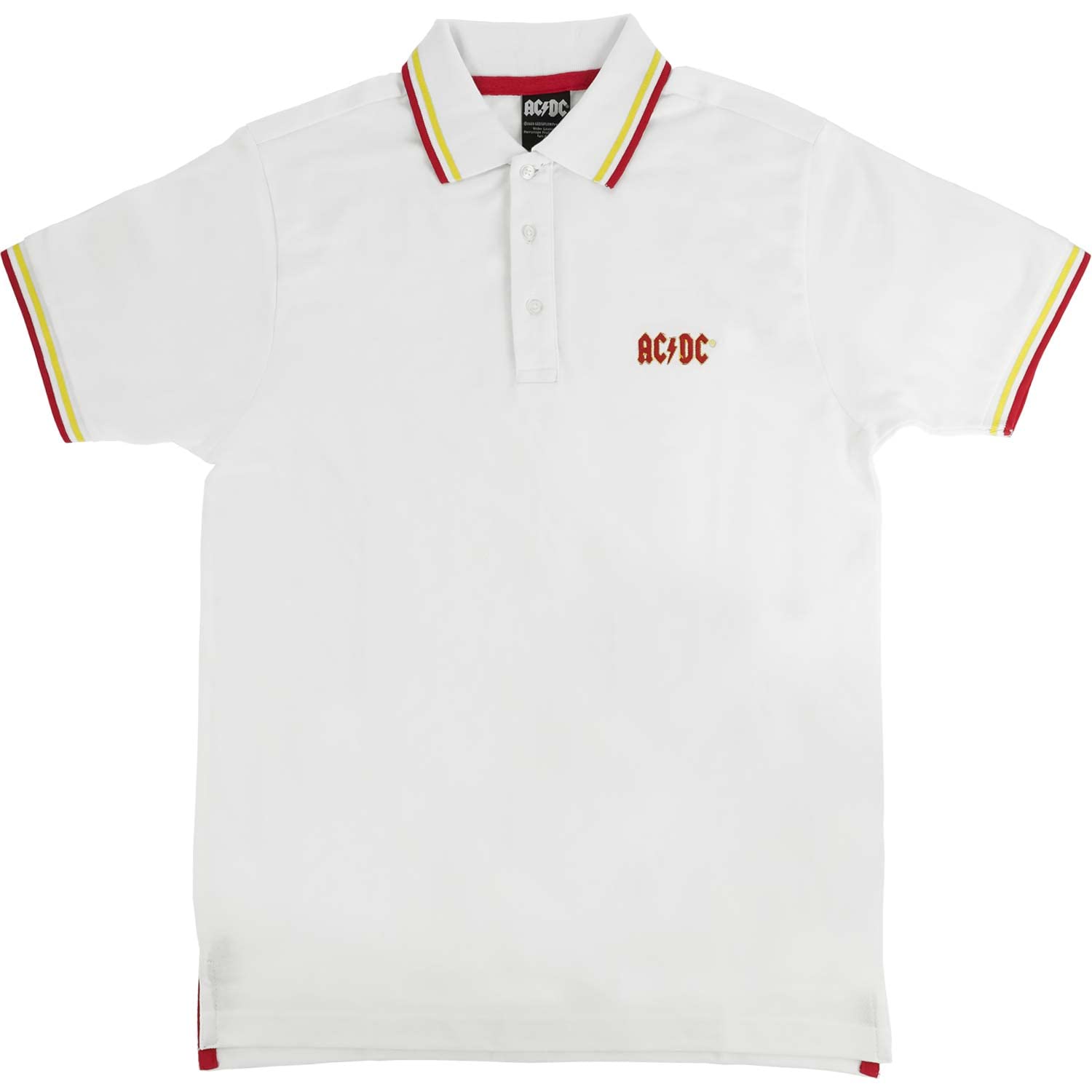 AC/DC - Logo Polo Shirt - White - S