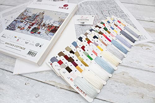 Luca-S Quality For Everyone BU5011 Cross Stitch Kit Luca-S Gold - Santa'S Cottage thumb #7