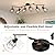 WILON 6 Light Track Lighting Kit 6 Way Ceiling Spotlight-Industrial Flush Mount Ceiling Light Black Kitchen Ceiling Light Fixtures Kitchen Track Lighting Flexibly Rotatable Light Head E26 Base