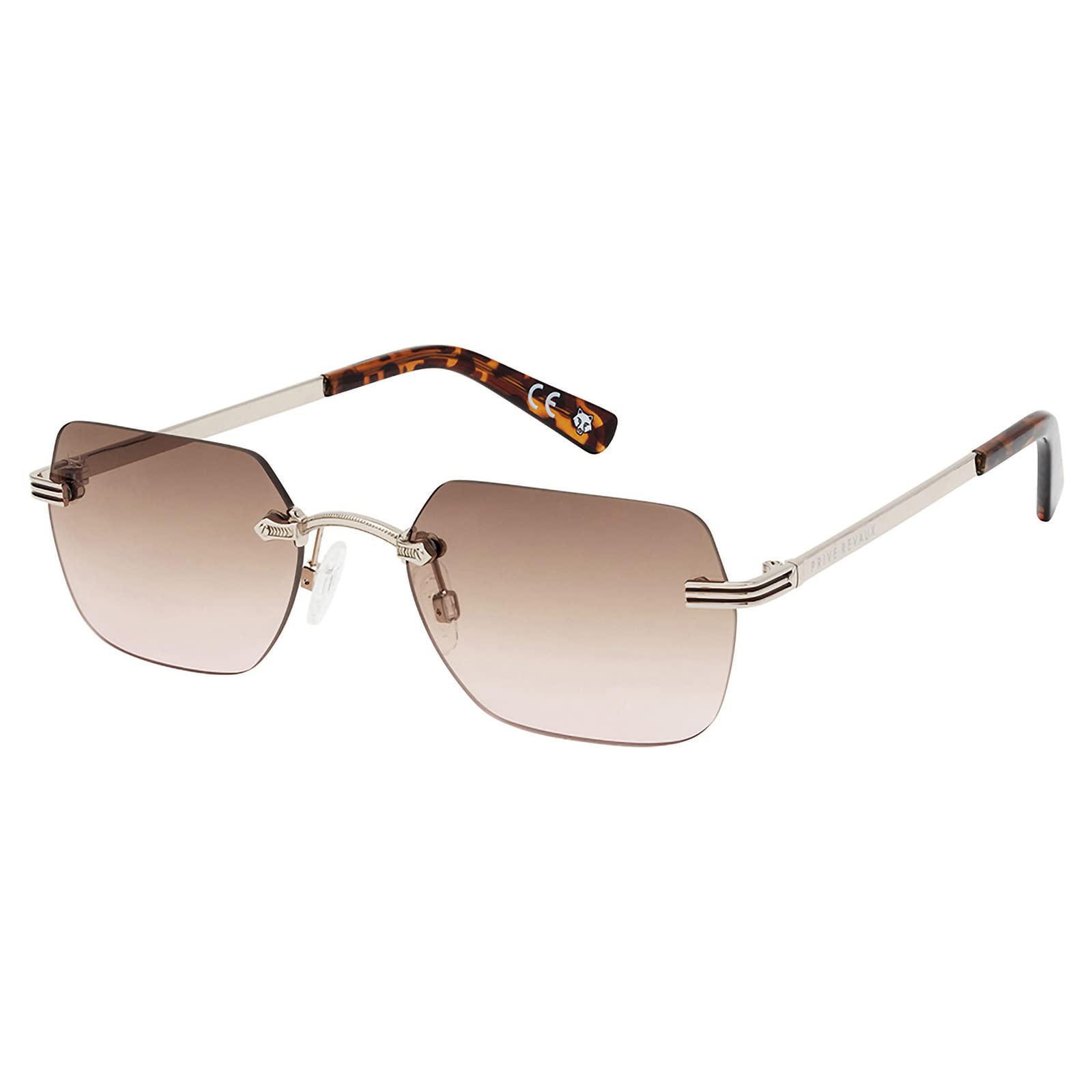 Photo 1 of Prive Revaux DB Touch Rimless Sunglasses – Handcrafted Quality with 100% UV Protection – For Men & Women – Cafecito