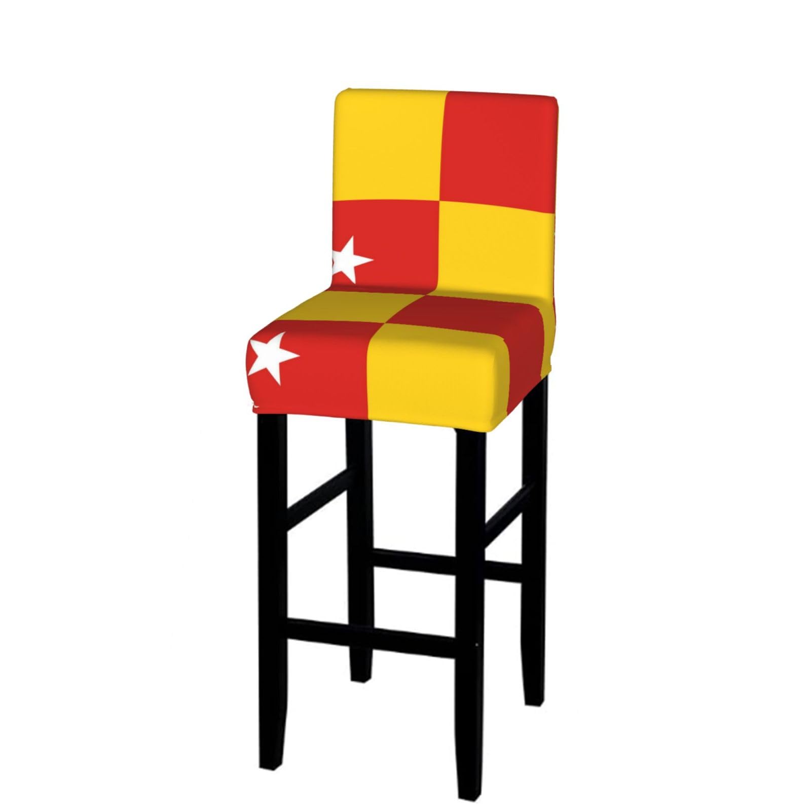 Flag of Selangor State Bar Stool Cover-Stretchy Chair Slipcover for Kitchen