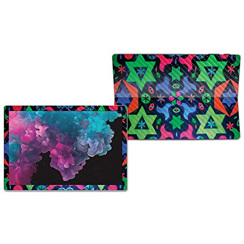 Image of MightySkins Carbon Fiber Skin for Microsoft Surface Pro 6 - Geometric Rave | Protective, Durable Textured Carbon Fiber Finish | Easy to Apply, Remove, and Change Styles | Made in The USA