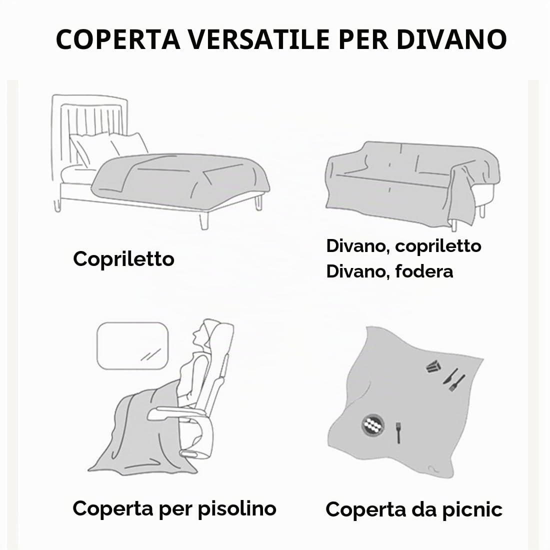 Plaid Divano Cotone Floreale Coperta Boho per Divano Coperta Cotone Matrimoniale Copriletto Matrimoniale 200x230cm, Foglia-Bianco