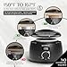 KOTAMU Waxing Kit Black Digital Wax Kit for Women Men Sensitive Skin Hard Waxing Pot for Eyebrow Face Leg Underarm Coarse Soft Hair Removal Professional Wax Warmer with 25 Accessories for Home Salon