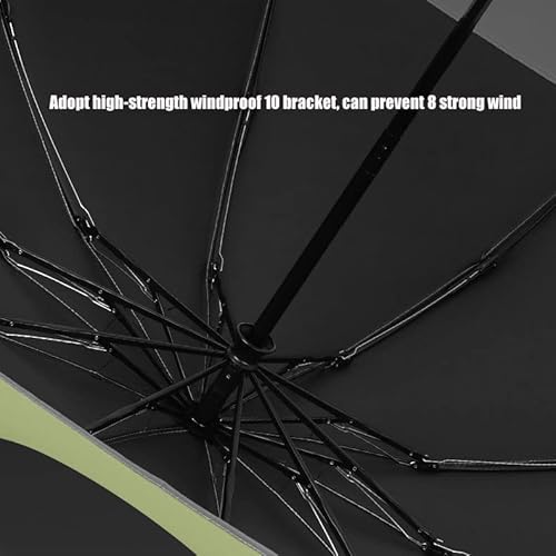 诚拓光电 Three-Fold Vinyl Automatic Reverse Umbrella Sunscreen Sunshade Uv Protection Umbrella 10 Brackets (White) #TOP6