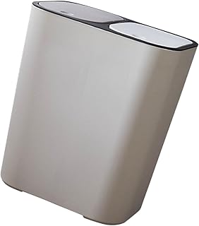 Levemolo Combination Trash Rack Food Waste bin Decorate Recycle bin Wastebasket Plastic Box with Cover Splitter Mini Compost bin Counter Household Container Garbage can Desktop