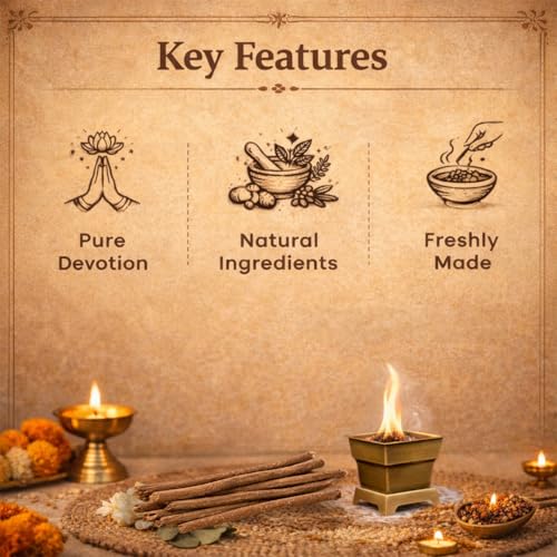 Image of Ritualistic Shuddhi Hawan Samidha Sticks - Ritual Pack (101 Units) | Gaushala Sourced with Panchgavya, Chandan, Peepal & Aam Ki Lakdi | Pure Natural Havan Samidha for Daily Puja, Yagya & Agnihotra