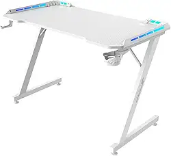 Mesa Gamer SuperFrame Epic RGB, Com Suporte Para Headset e Copo, Branco, SF-TB-EP11060WF RGB