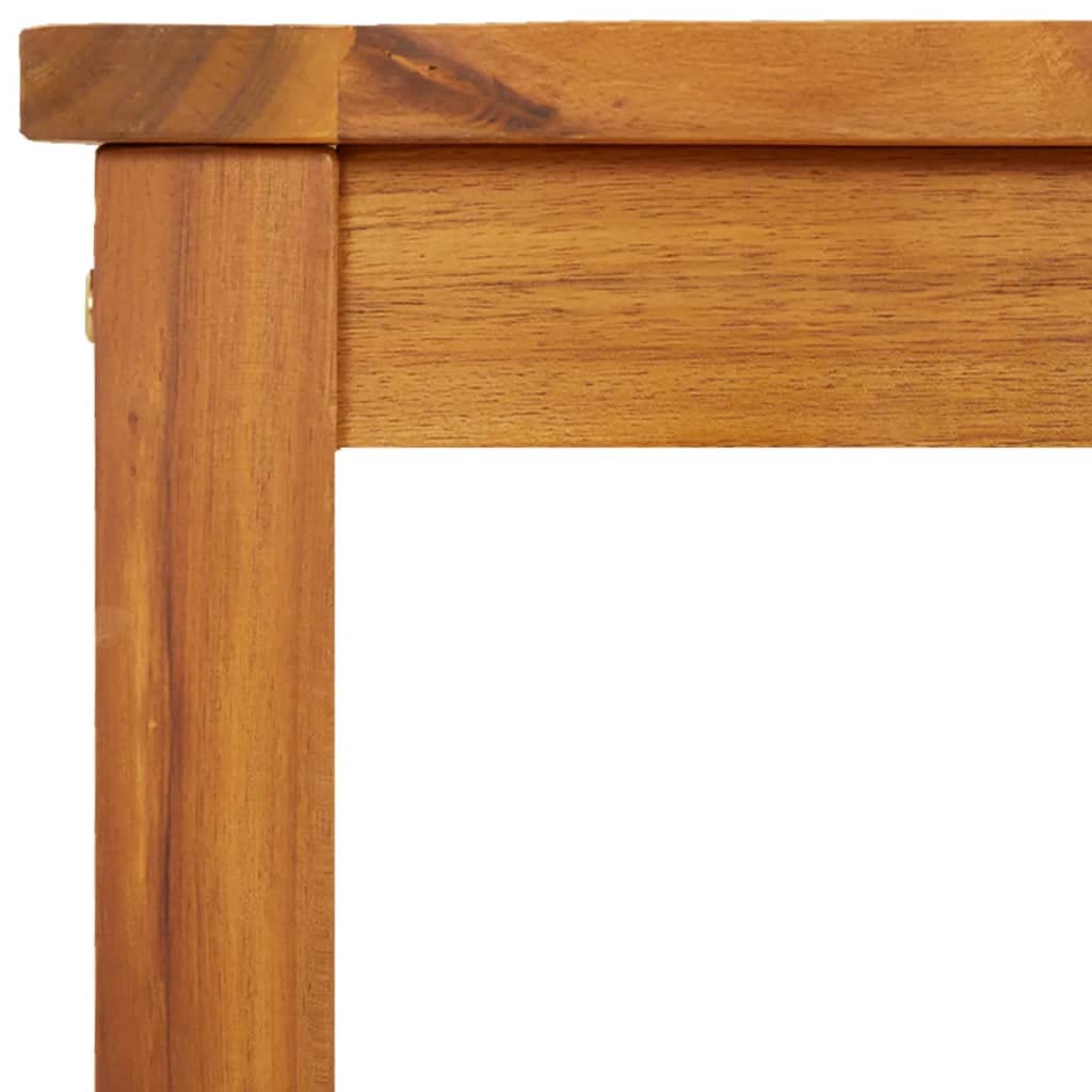 vidaXL Panca da Giardino 80x35x45 cm in Legno Massello di Acacia, Panca, panchina, Seduta da Giardino, Seduta, Panca da Esterno, Seduta per Esterni