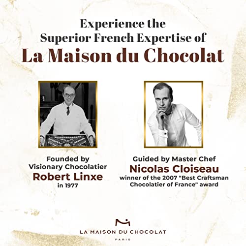 La Maison Du Chocolat Premium Dark, White, And Milk Chocolate Bars Gift Box - 16Pcs Gourmet French Chocolate Squares #TOP4