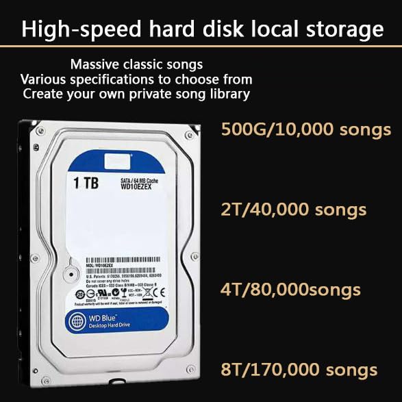 Machine de karaoké écran tactile commande vocale et disque dur 500G