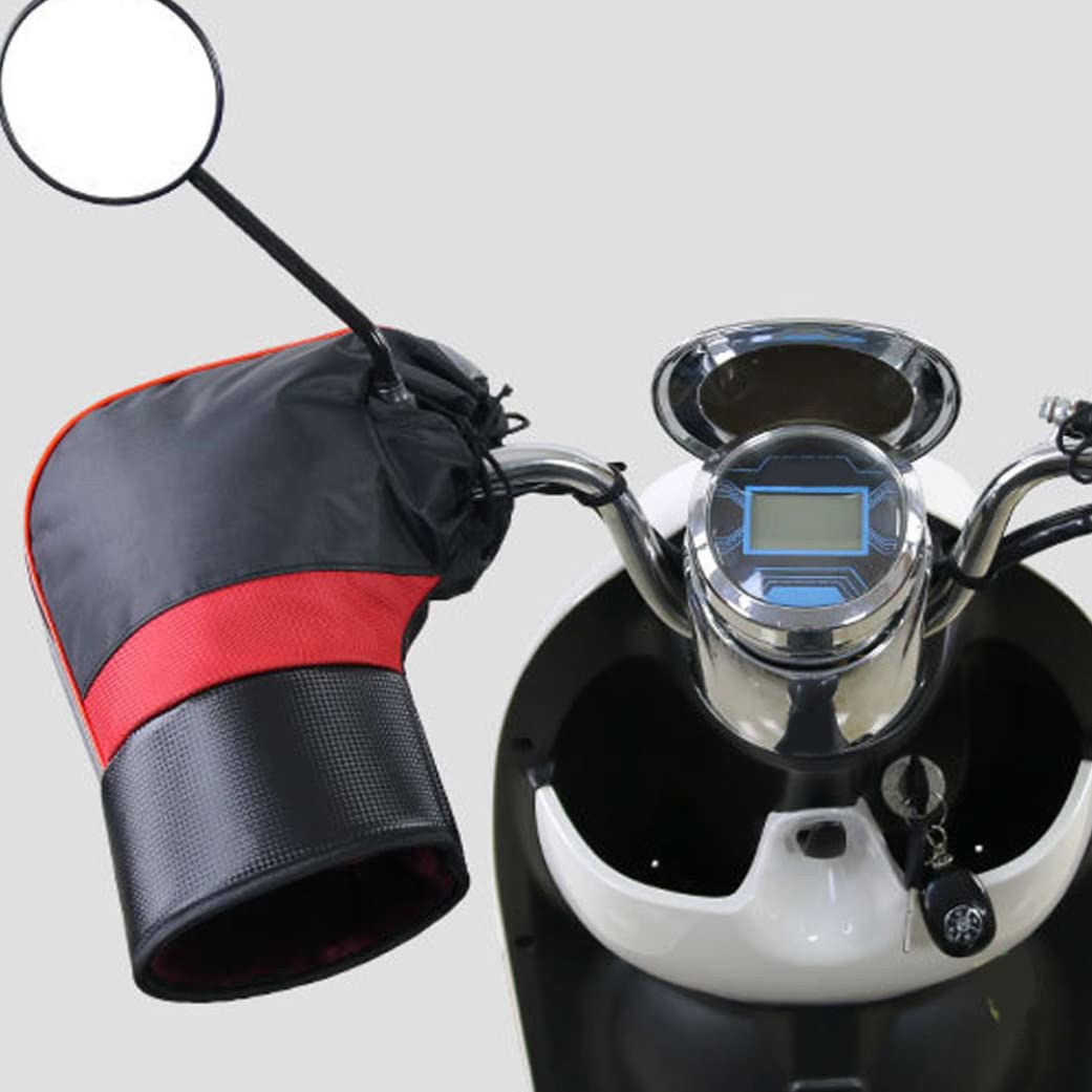 ICEWEAR Skrúður wool blend Nordic mittens (Dark red, S-M)