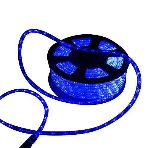 Ainfox 150ft LED Rope Light, LED Strip Lights Outdoor Indoor Rope Lighting Decorative Lighting (Blue)