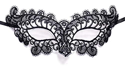 Black Cat Costume for Women, Halloween Masquerade Mask, Lace Ears, Gloves, Tail, Choker Necklace2