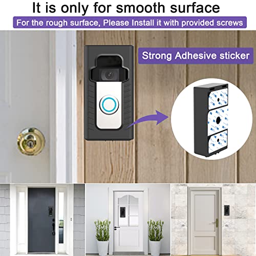 Adhesive doorbell mount Suitable with Video Doorbell 1/2/3/4, No-Drilling Mounting Bracket, Equipment Adhesive doorbell mount Suitable with Video Doorbell 1/2/3/4, No-Drilling Mounting Bracket, Equipment