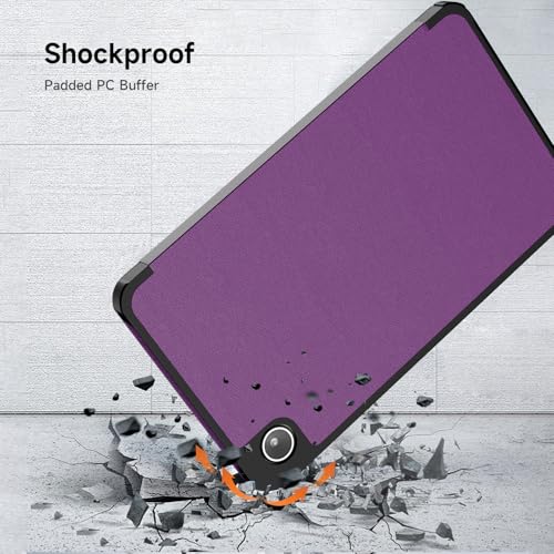 Image of YRH for Samsung A9 / A11 Tablet Case 8.7 inch, Slim Light Stand PU Lether Cover for Galaxy Tab A9 / A11 Tablet Case, Purple