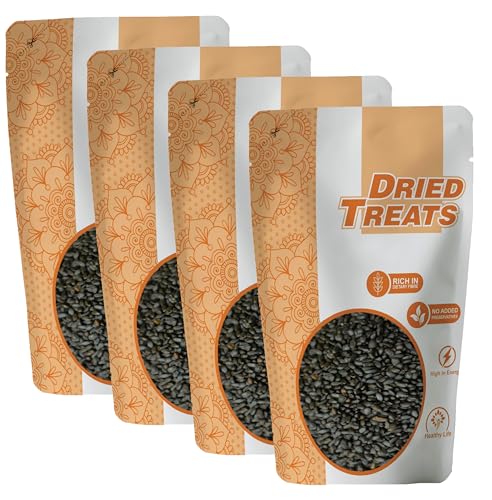 Image of Dried Treats Dried Fruits Nuts And Seeds (Sabja /Basil Seeds, 1000g (4x250g))