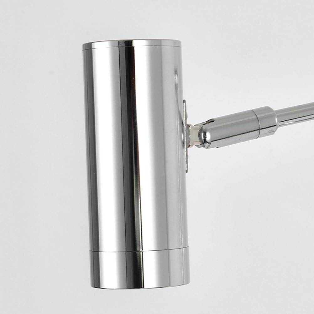 AoLa Chrom Wandlampe mit Schalter Touch Dimmbar Wandleuchte Verstellbare Schwenkarm Wandstrahler 3000K-6000K Nachttischlamp Wand Leselampe Modern Wandbeleuchtung für Schlafzimmer Wohnzimmer Studie