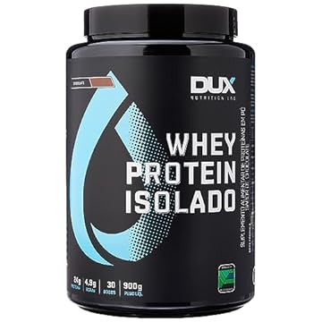 Dux Nutrition Whey Protein Isolado Dux Nutrition Sabor Chocolate, 900g