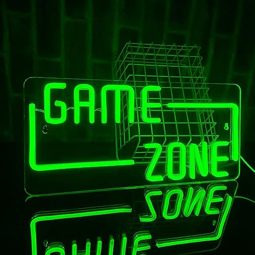 PILOYINDE GAME ZONE - Letrero de neón personalizado para sala de