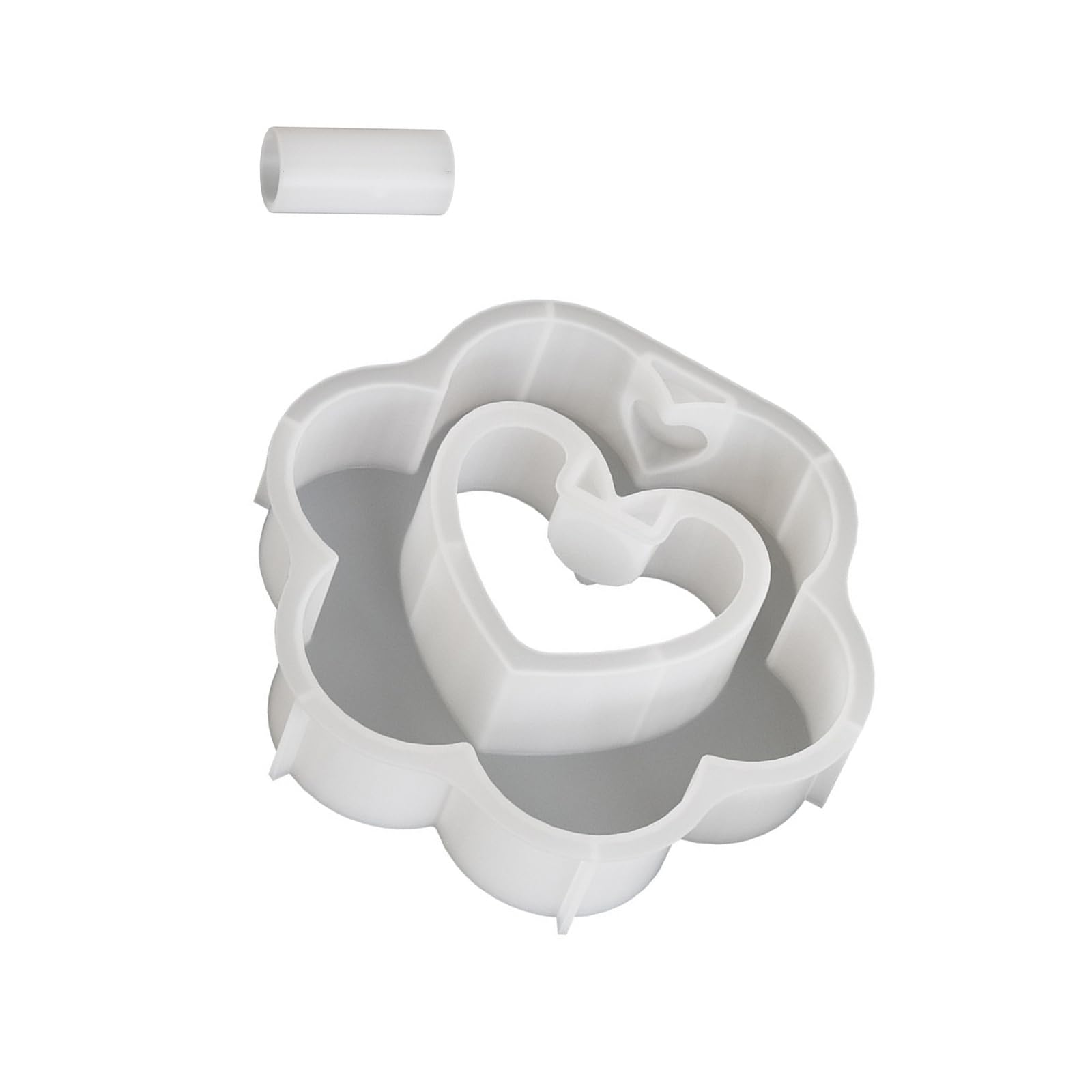 NEWFT Hydroponic Plant Handmade Your Own Heart Plant Stands with Silicone Flowerpot Vase Mold Silicone Texture