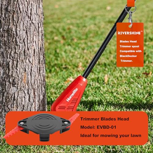 Rivershine Trimmer Blades Head & AC41RL3Trimmer Spool Compatible with Homelite Homelite UT41112、UT41121 UT41120、UT41113、UT41122、UT41112B Replacement spools.(1 Trimmer Head+10 Blades+4 Screw Set) - Thumbnail 7