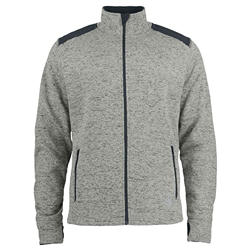 Veste polaire homme gris chiné en taille M pour la randonnée et le quotidien