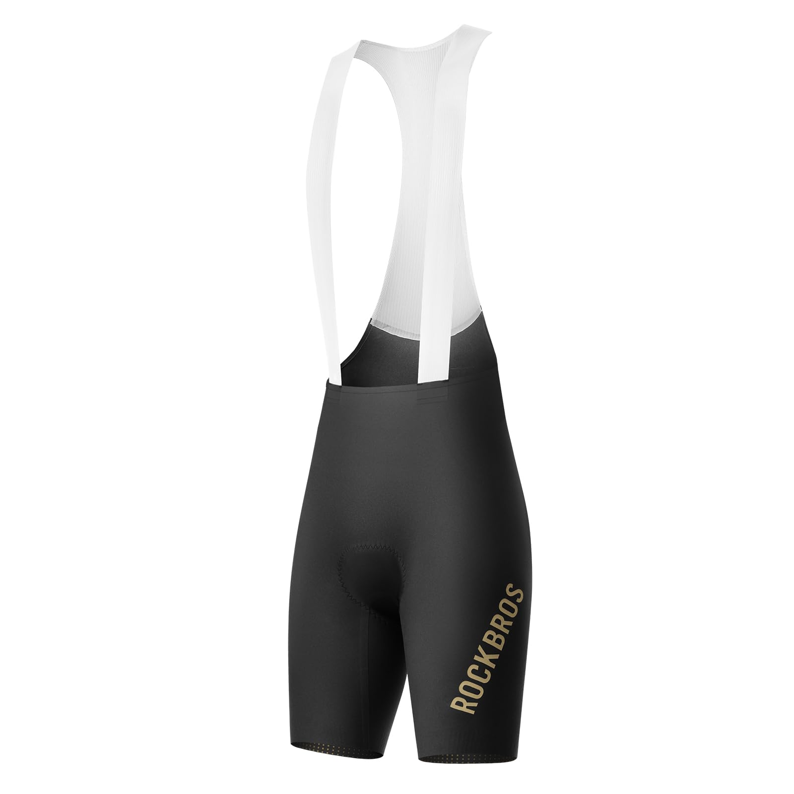 ROCKBROS Salopette da Ciclismo Uomo, Pantaloncini con Bretelle Senza Cuciture Imbottiti in 3D Gel Traspirante e Antiscivolo, Asciugatura Rapida, per Bicicletta MTB Bici da Strada