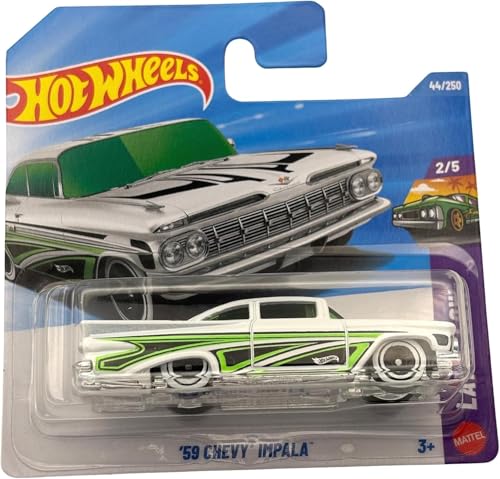 Image of Hot Wheels 59 Chevy Impala 2 /5 (White)