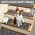 JOYDREAM Stair Tread Carpet Non Slip Stair Runners for Wooden Steps Indoor Rugs for Stairs Mats Polyester TPR Peel and Stick Stair Treads Set of 15 for Kids and Dogs, 8" X 30", Grey Paw Print