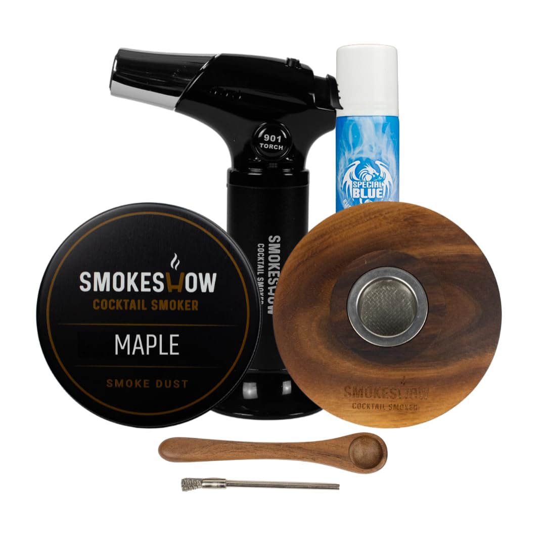 Amazon.com : Smokeshow Walnut Wood Cocktail Smoker Kit with Torch
