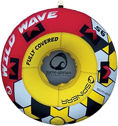 SPINERA 1 Person Towable - The Wild Wave 56" Colourful Round Tube for a Single Rider