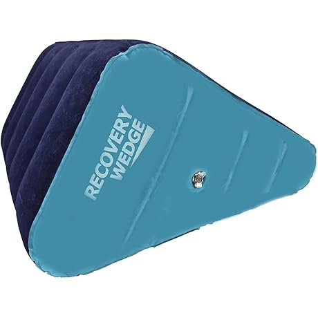 Inflatable Wedge Pillow for Sleep Apnea- Leg Elevation Pillow for Sleep and Post-Surgical Recovery