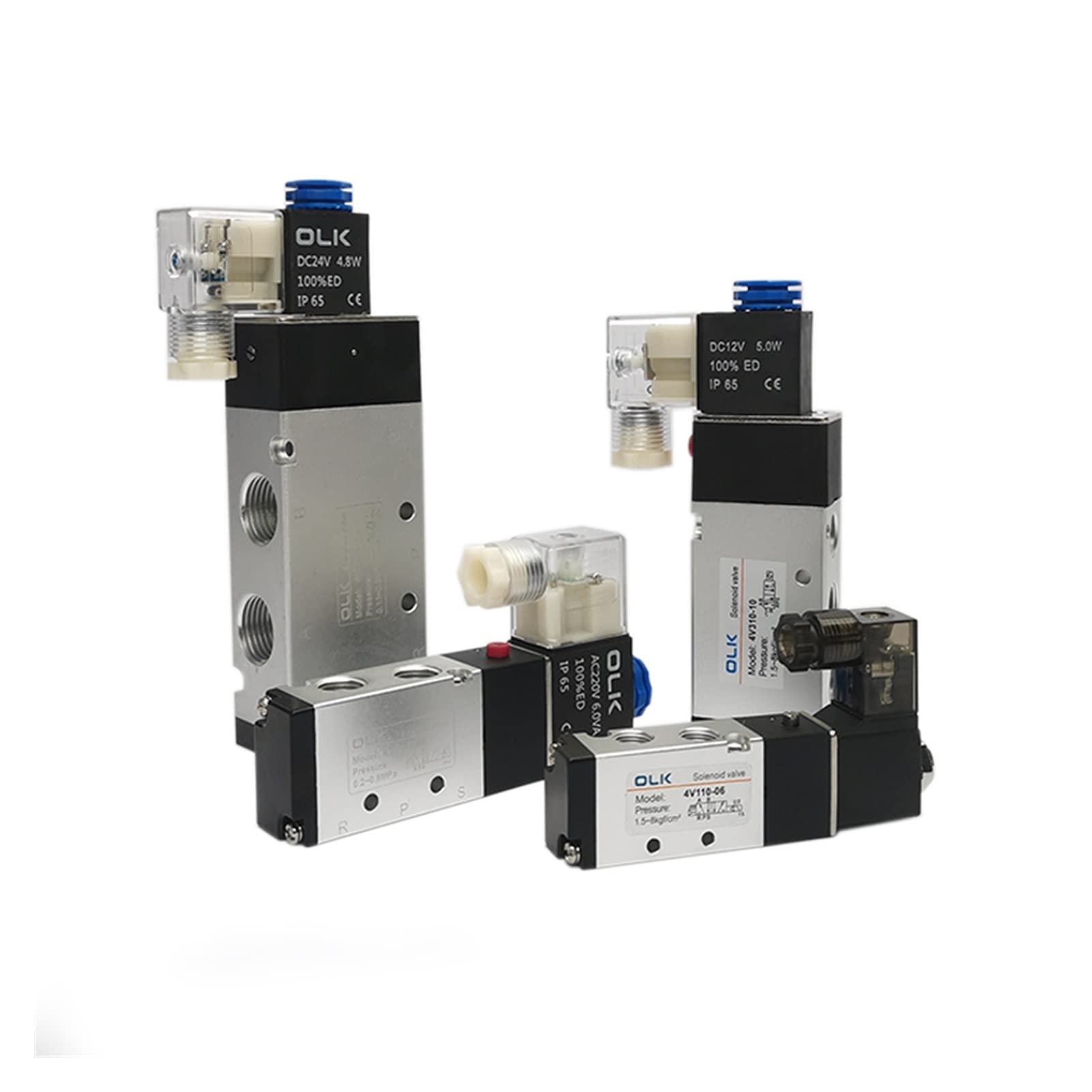 Électrovanne 5 voies 2 positions 4V210-08 DC24V pour vérin
