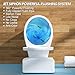 HOMLYLINK Compact Tall Toilet 19 Inch for Seniors, ADA High Toilet for Small Bathroom, Comfort Bowl Heigh 19