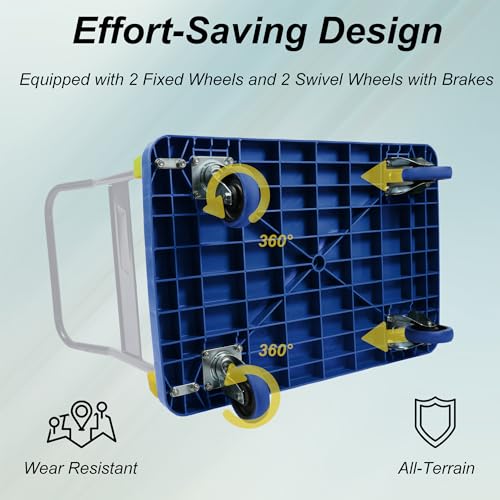 Carretilla plegable de mano con estructura de metal miniatura 4