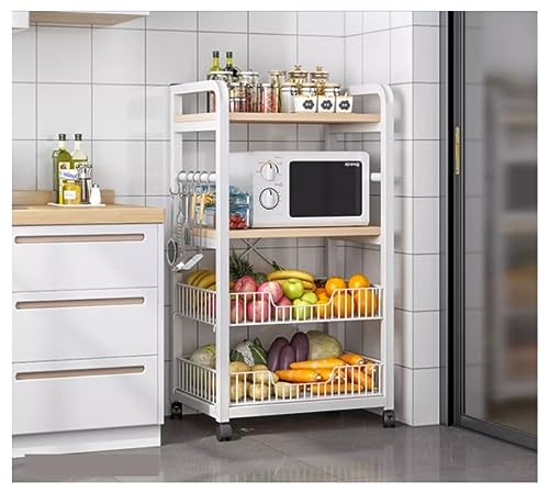Support à micro-ondes en métal avec étagère de rangement cuisine