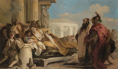 Mort de Didon de Battista décoration murale salon grande toile