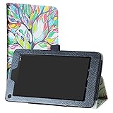 Ematic EGQ373 Case,LiuShan PU Leather Slim Folding Stand Cover for 7.0' Ematic EGQ373BL EGQ373BU...