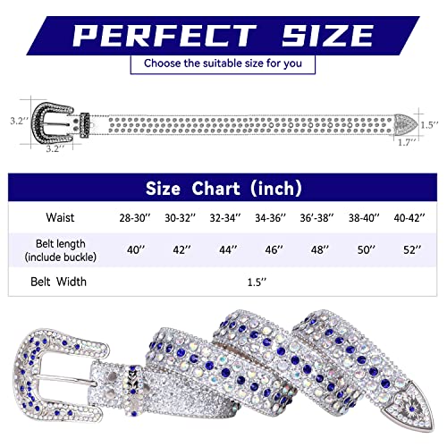 TINIDI Luxury Strap Men Women Rhinestone Belt Western Leather Belts Diamond Sparkle Strap Cowboy Bling Studded Belt4
