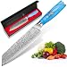 Produktbild Home Safety Damastmesser Kiritsuke Kochmesser, Damast Küchenmesser mit extrem Scharf 18.8 cm Klinge aus 67 Lagen Vg-10 Damaststahl Ergonomischer Naturharzgriff, Geschenkbox