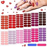 12 Sheets 192 Pieces Press on Nail Stickers Solid Color Full Nail Stickers Adhesive Nail Polish...