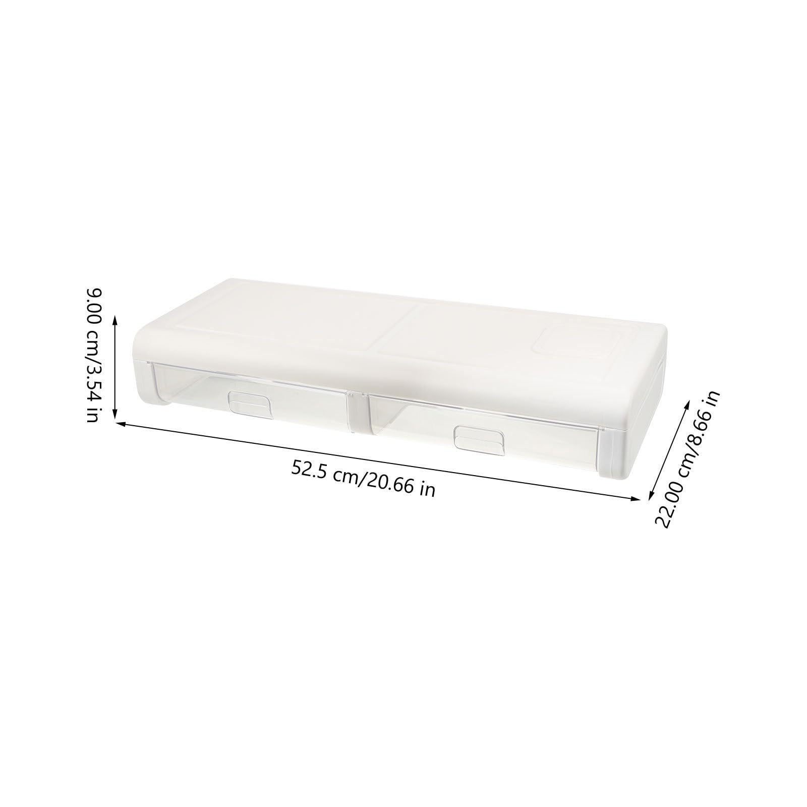 Supporto per Monitor con Cassetto Rialzo per Schermo del Computer in Plastica Resistente alla Deformazione da Scrivania per Uffici e Case