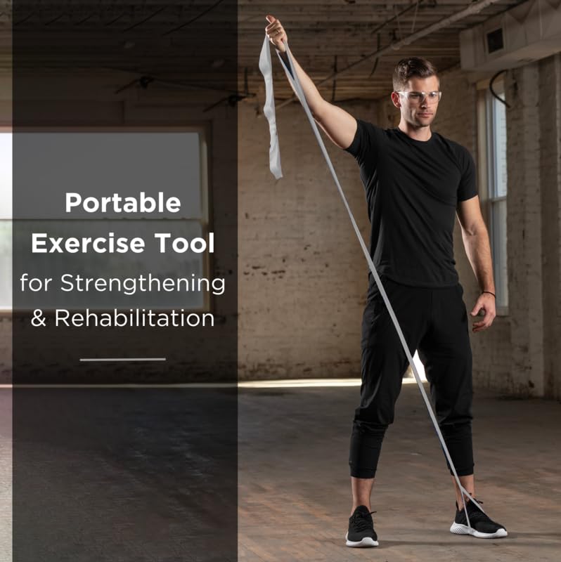 Miniatura 4 de TheraBand CLX banda de resistencia con bucles consecutivos, sin látex, banda profesional para terapia física, pilates de parte inferior, rutinas de